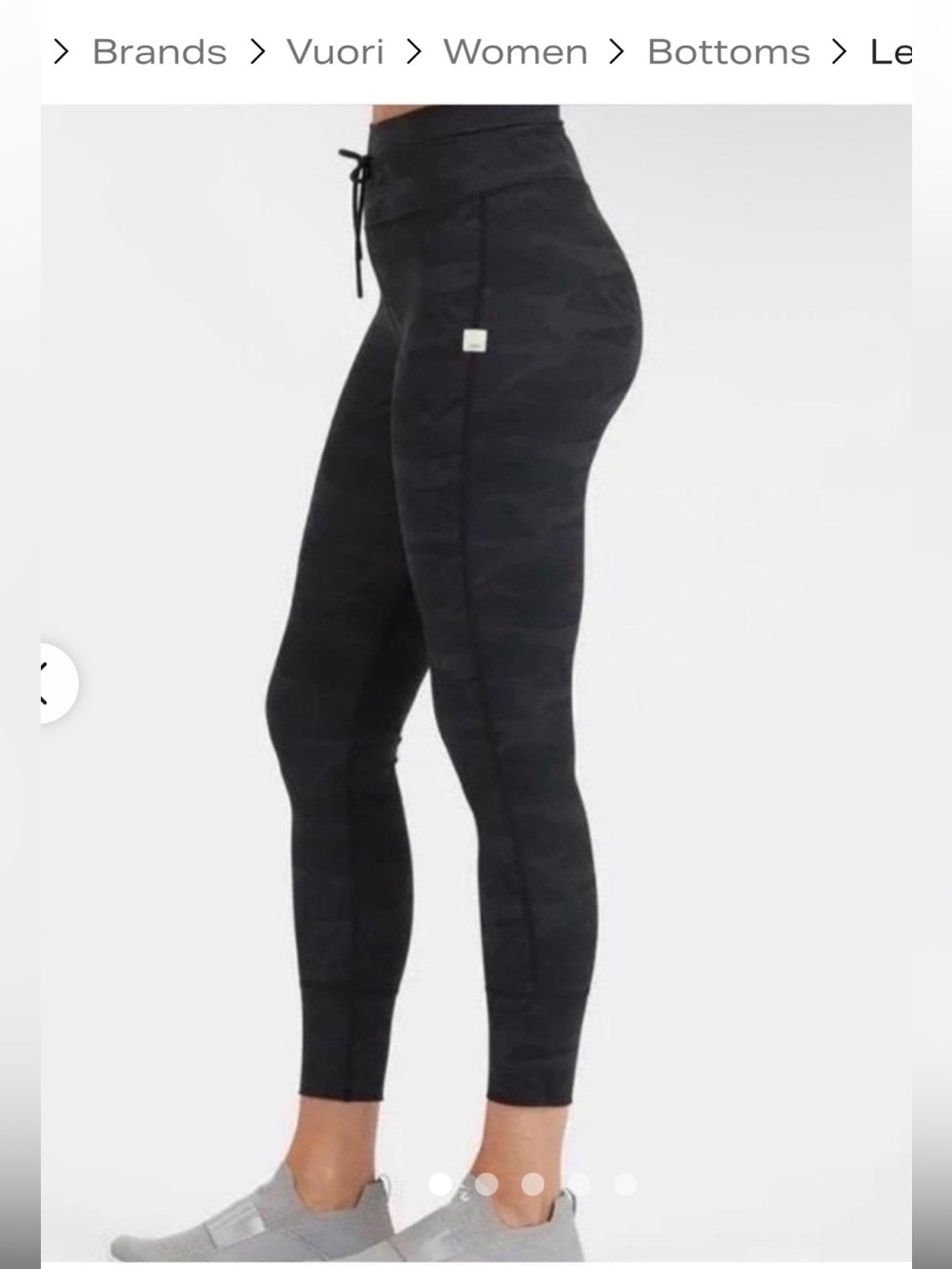 Vuori Black Camo High-Rise Leggings